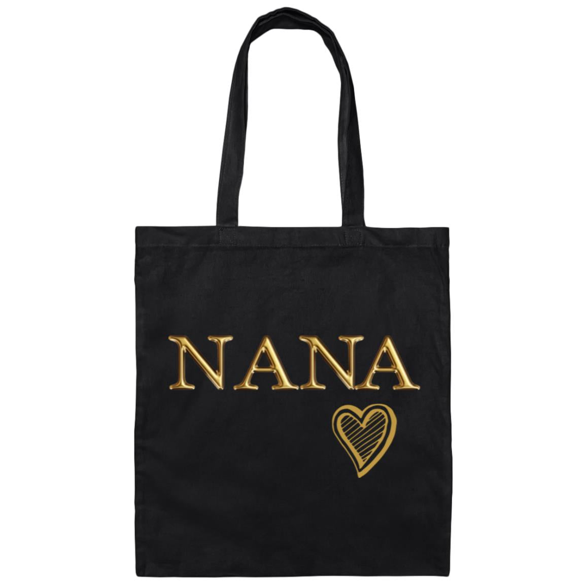 Nana Canvas Heart Tote Bag