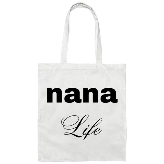 Nana  Life Canvas Tote Bag, Mother's Day Gift Bag