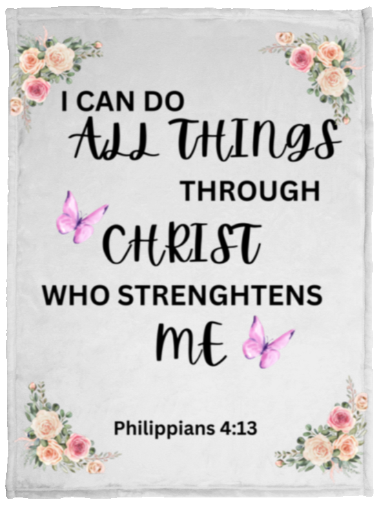 I Can Do All Things Plush Fleece Blanket - 30x40