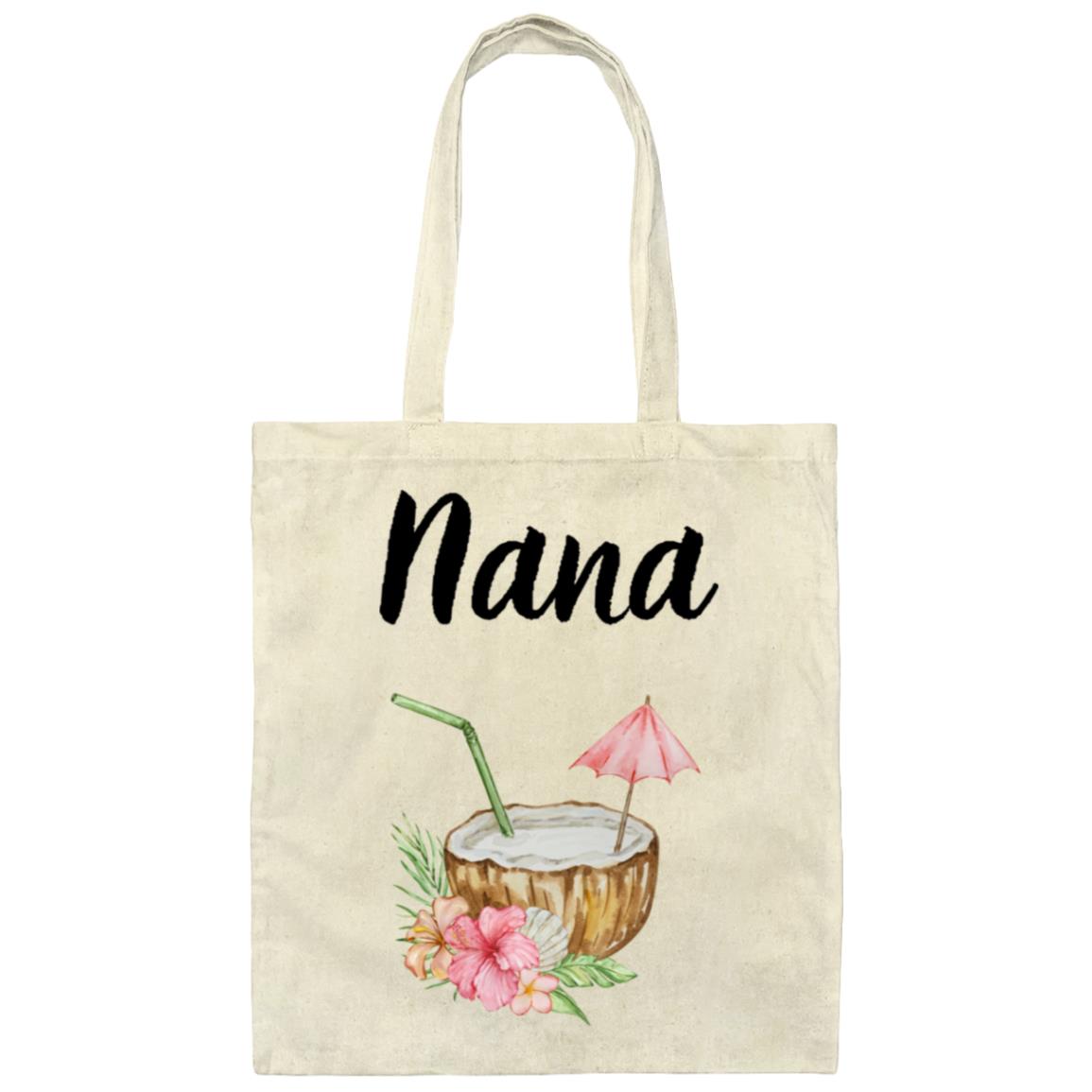 Nana Canvas Tote Bag, Beach Tote Bag, Mother's Day Gift Bag