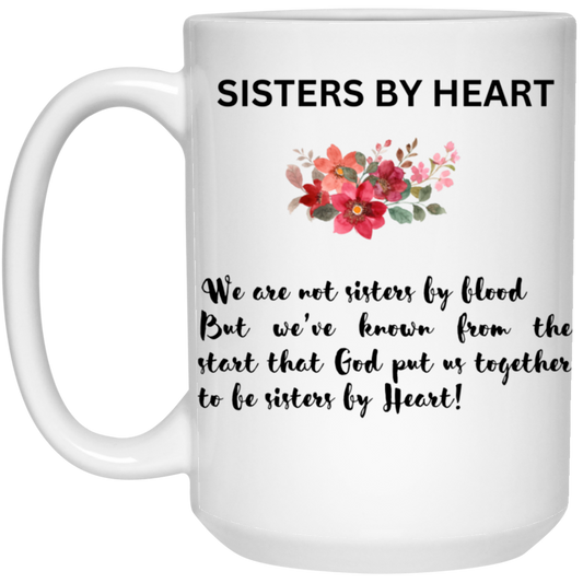 Sister by Heart White Mug