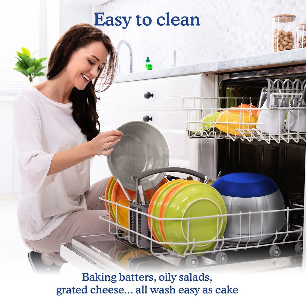 Mixing Bowls Stainless Steel Set 5 With Lids